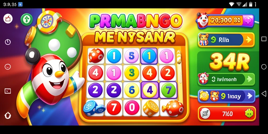 Tampilan gameplay Bingo yang seru dan interaktif di 34R.