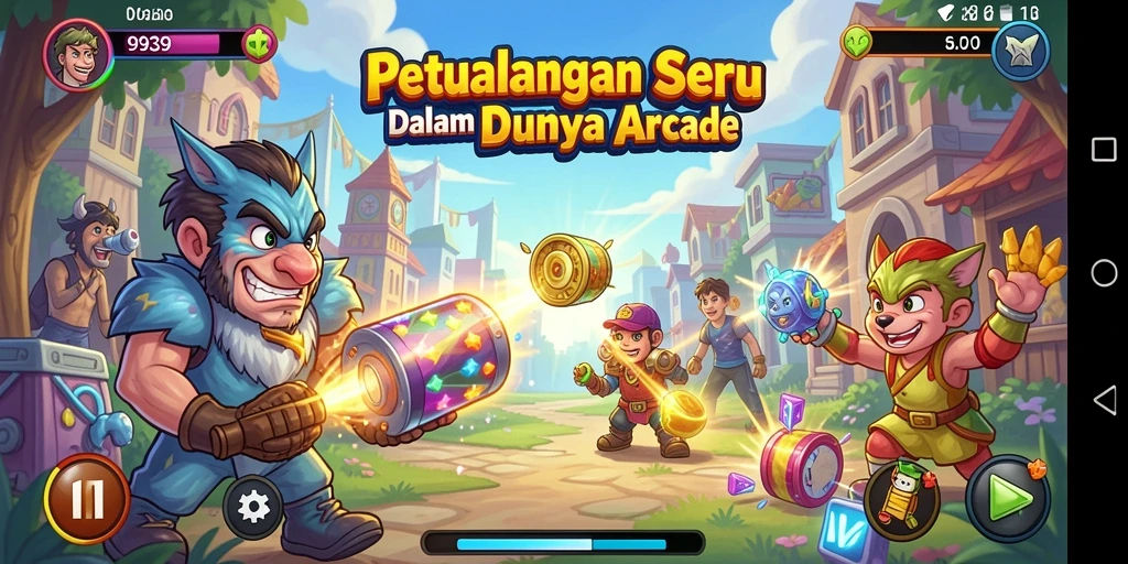 Tangkapan layar gameplay dari 9939 menampilkan karakter beraksi dalam level yang penuh tantangan.