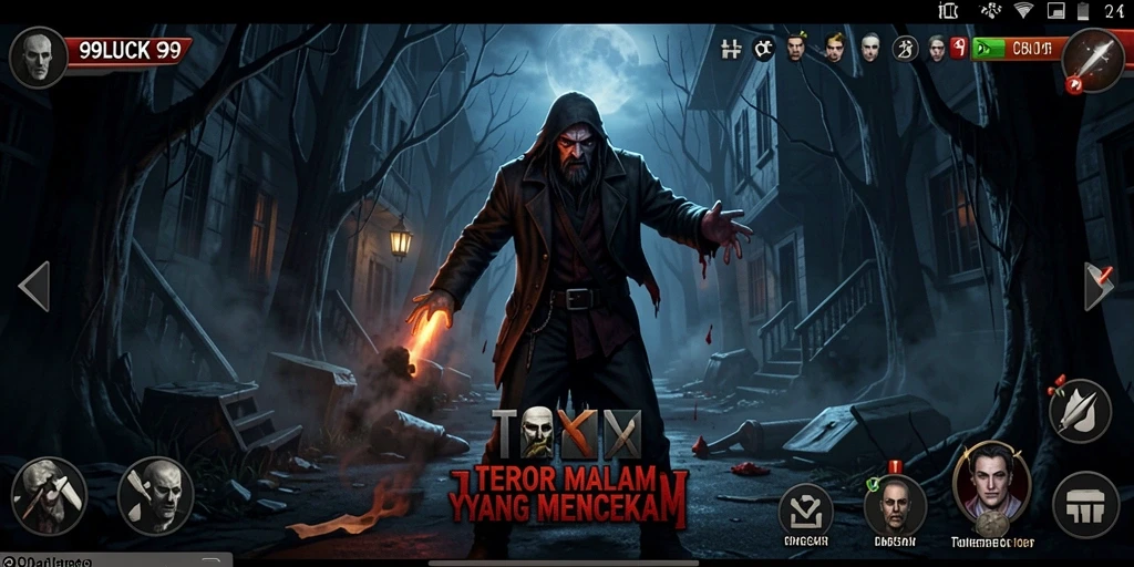 Gameplay menegangkan di 99LUCK99 dengan suasana mencekam.