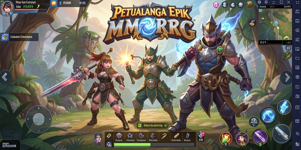 Screenshot gameplay DKK menampilkan aksi petualangan seru dalam MMORPG.