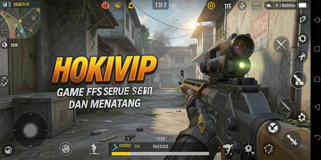 Screenshoot HOKIVIP menampilkan aksi tembak-menembak yang intens dan mendebarkan.